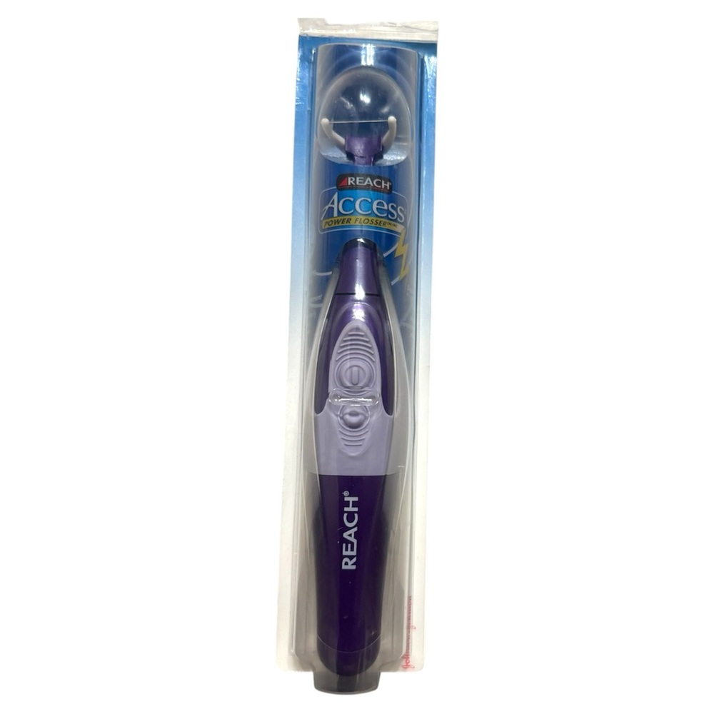 Reach Access Power Flosser Purple W/8 Flossing Heads Brand New